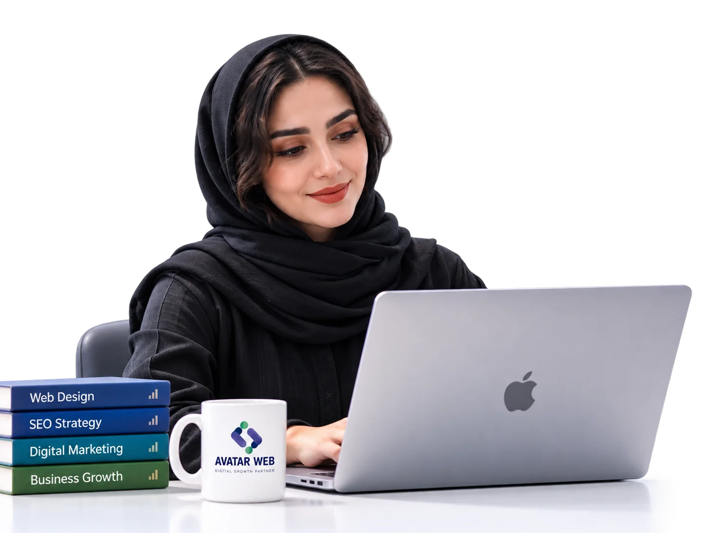 متخصص آواتار وب در حال طراحی و توسعه سایت